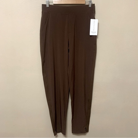 Athleta Brooklyn Ankle Pant Brown Size 8 Tall NWT New - Picture 2 of 14